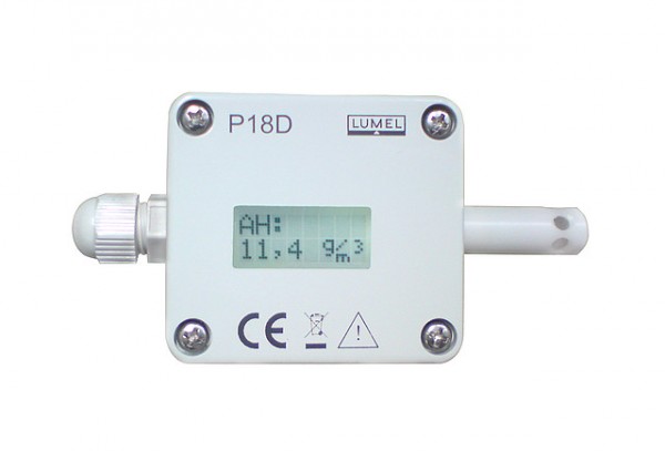 P18D -  Датчик влажности относительной и окружающей температуры с дисплеем