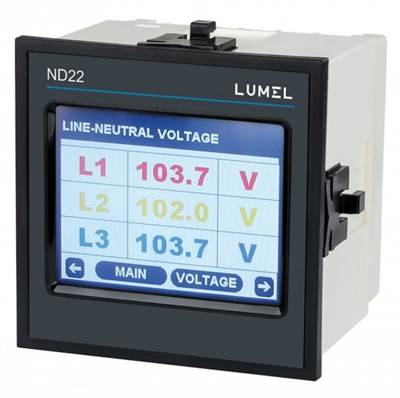 ND22 одно- и трёхфазный анализатор параметров электрической сети