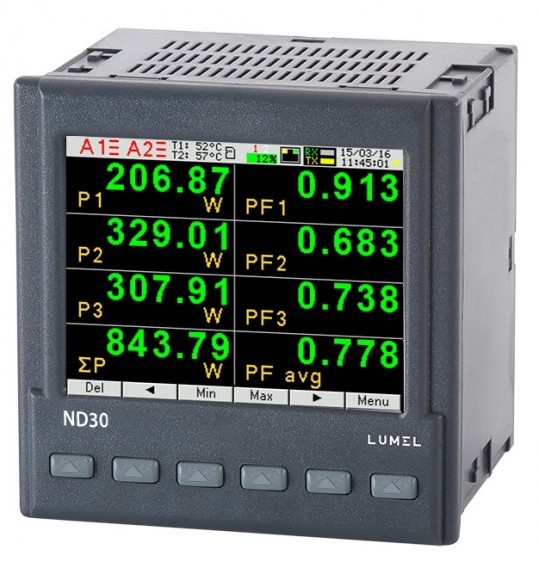 ND30 - счетчик электросети с Ethernet, записывающим и графическим экраном