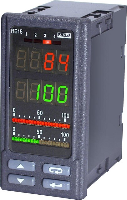 RE15 - Измеритель-регулятор технологический - 4 выхода с интерфейсом RS-485 (MODBUS RTU)
