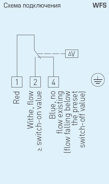 WFS-1EPL - Реле потока воздуха, механическое, с заслонкой