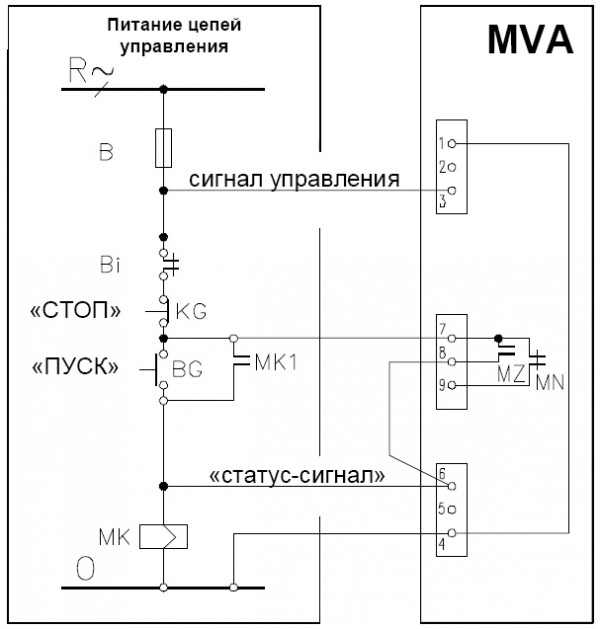 MVA-P01 - Устройство повторного запуска контактора